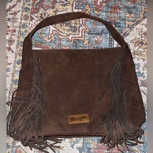 Wrangler Shiloh Fringe Studded Hobo
